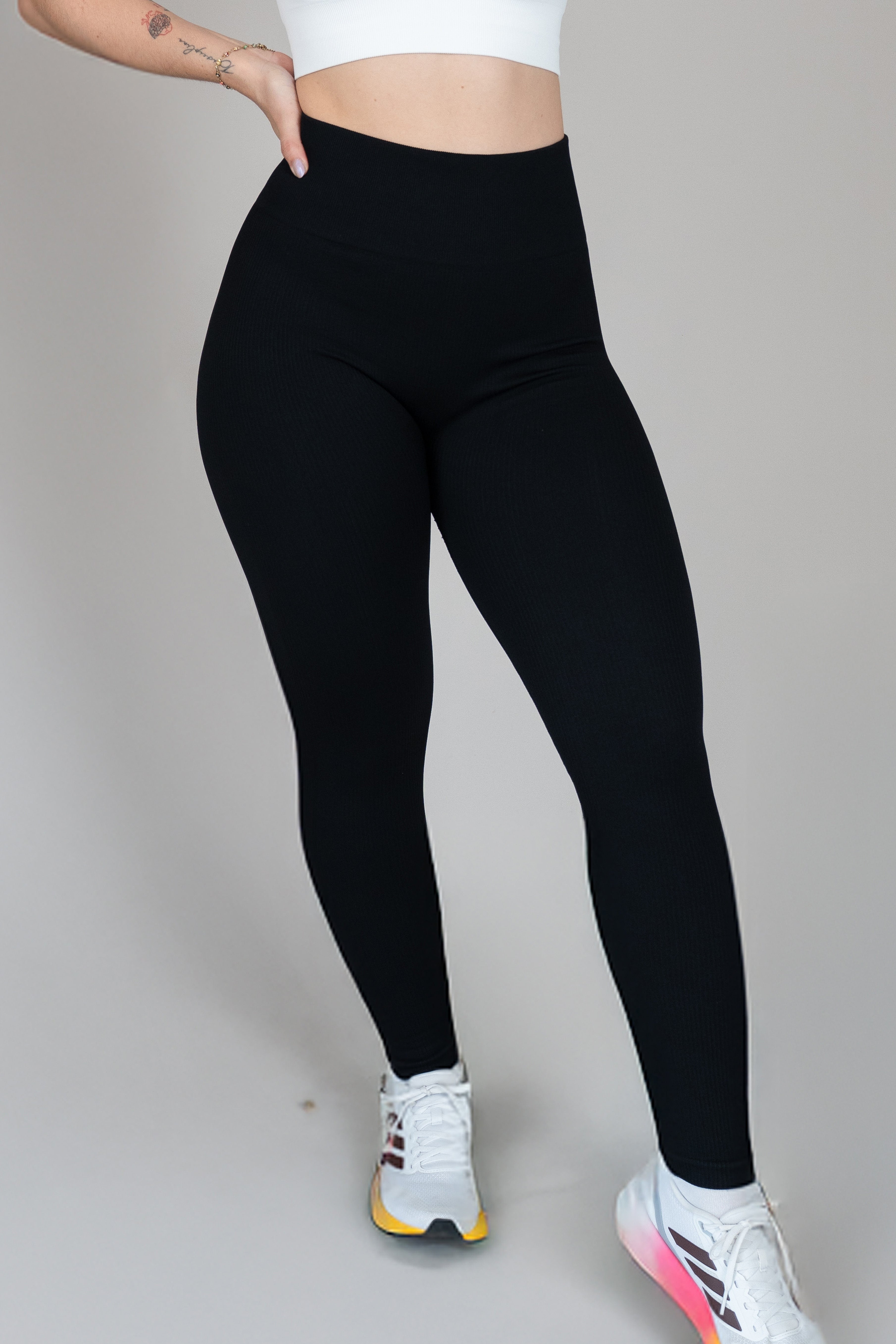 Legging rib negro