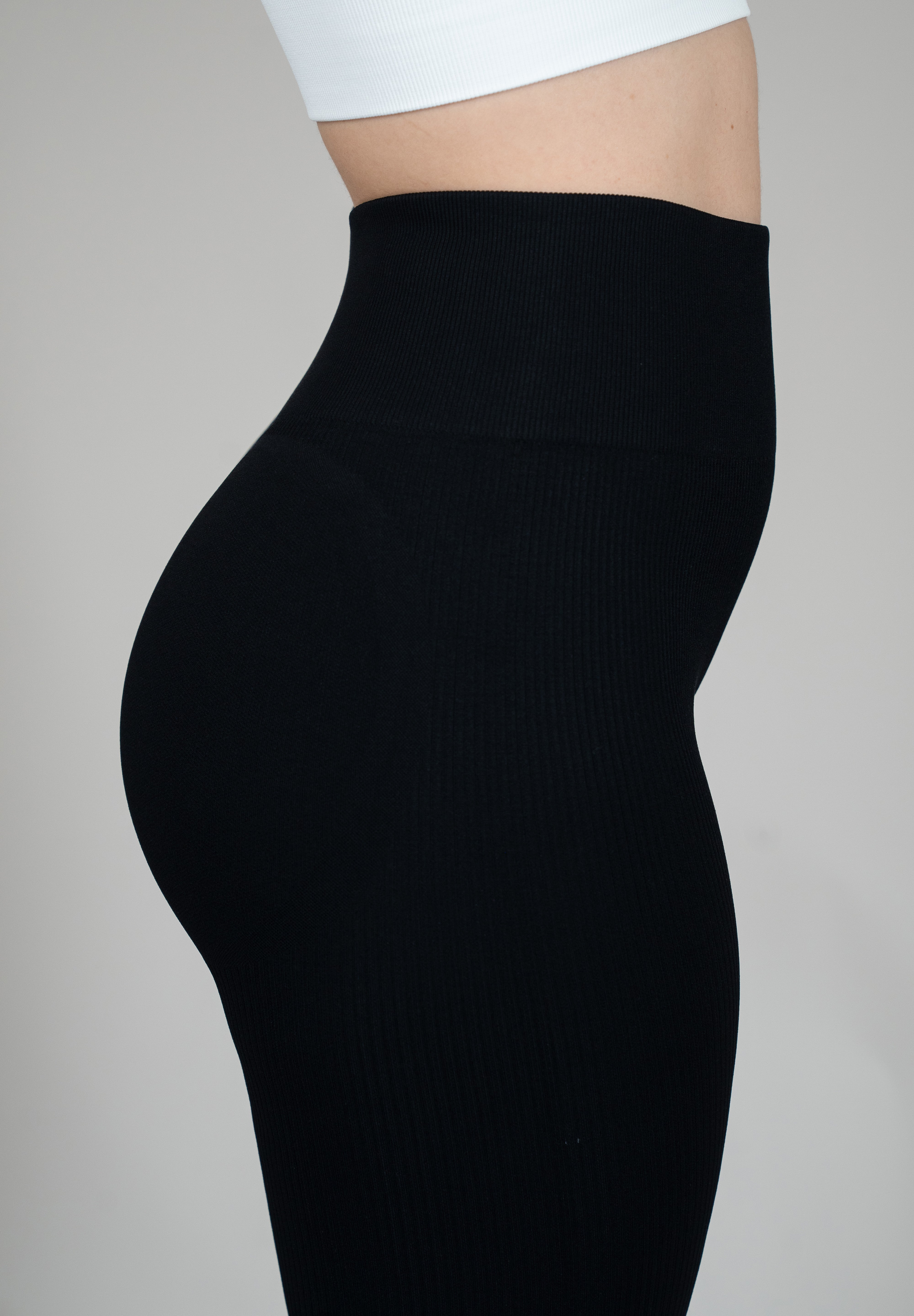 Legging rib negro