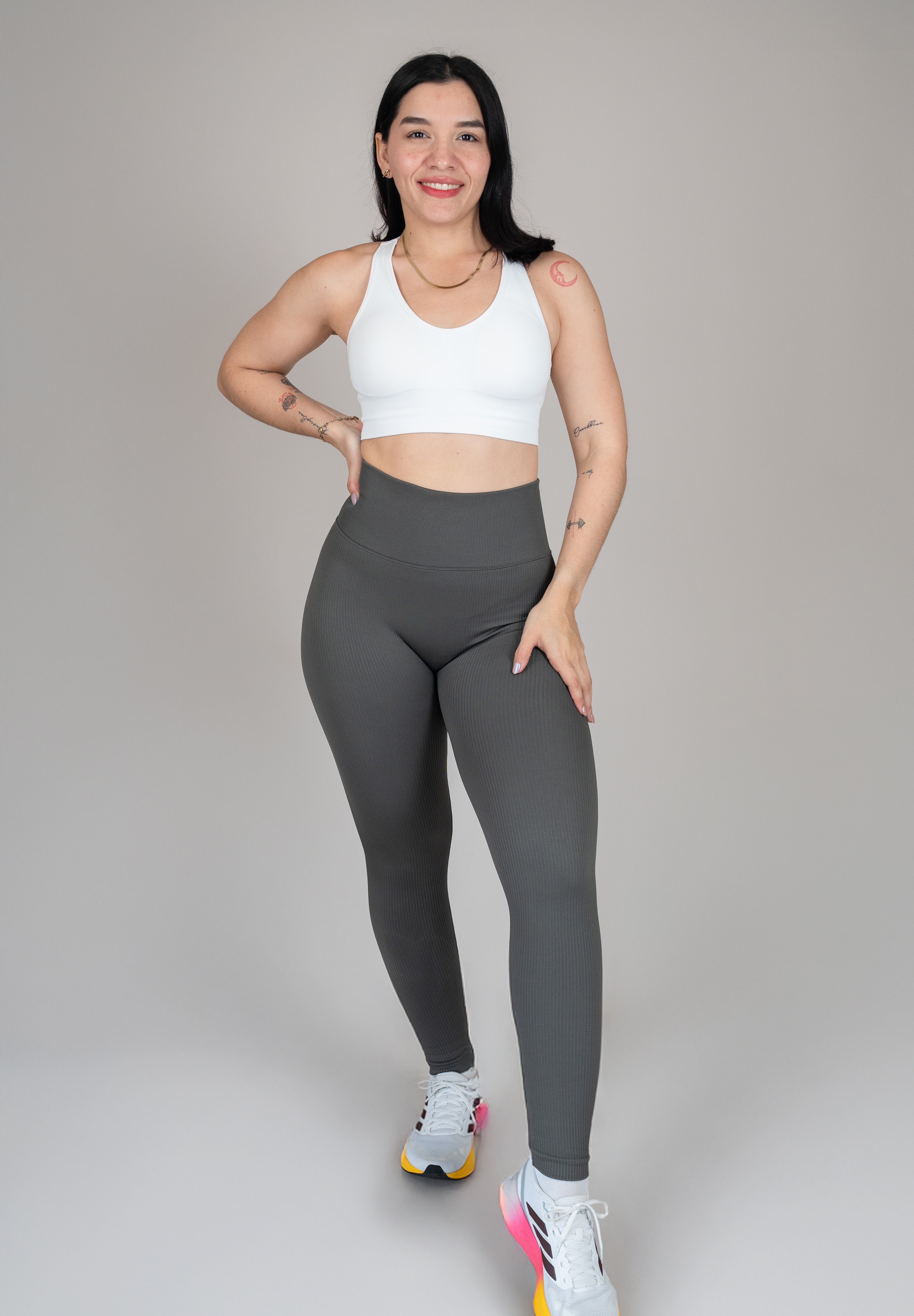 Legging rib plomo