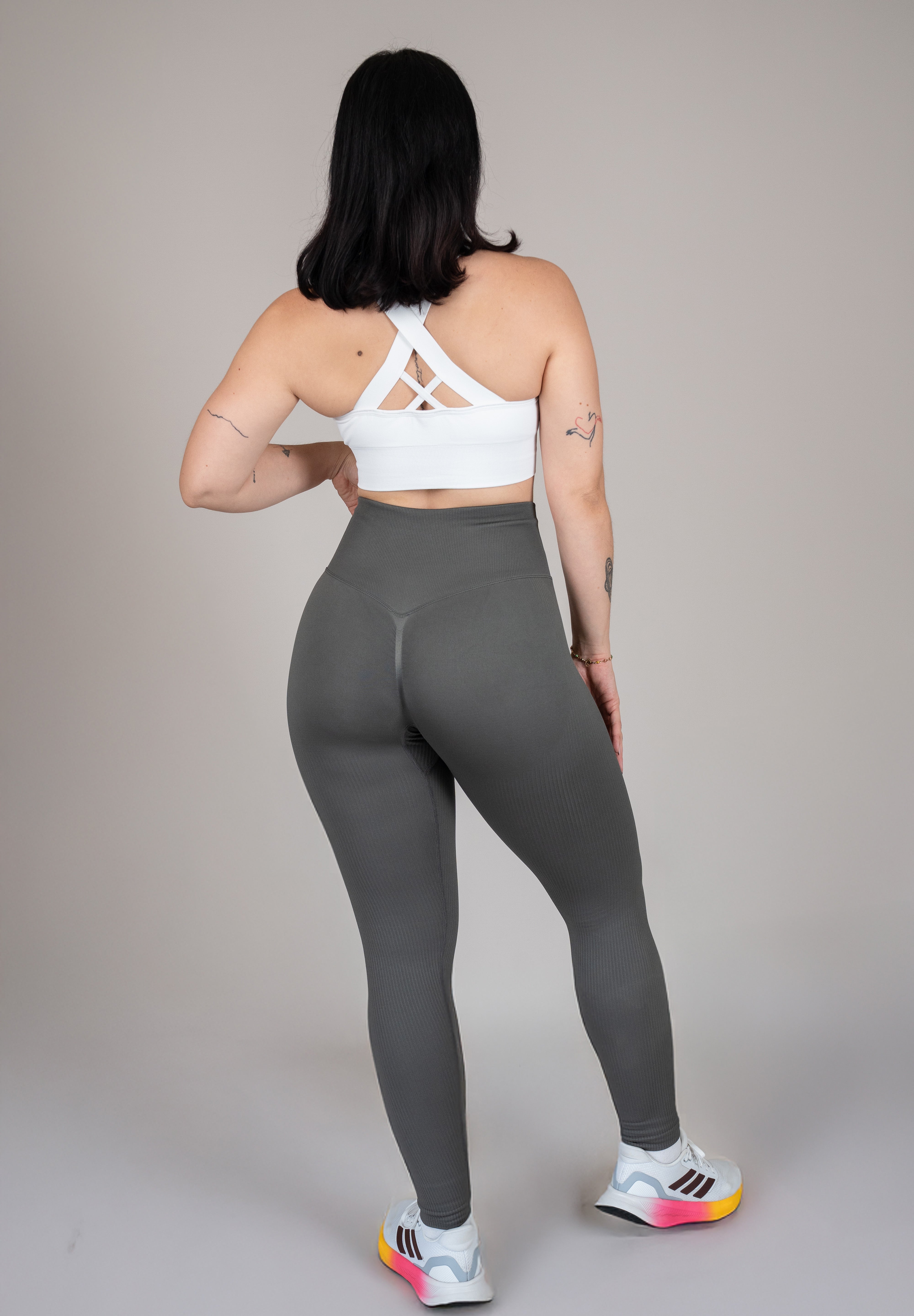 Legging rib plomo