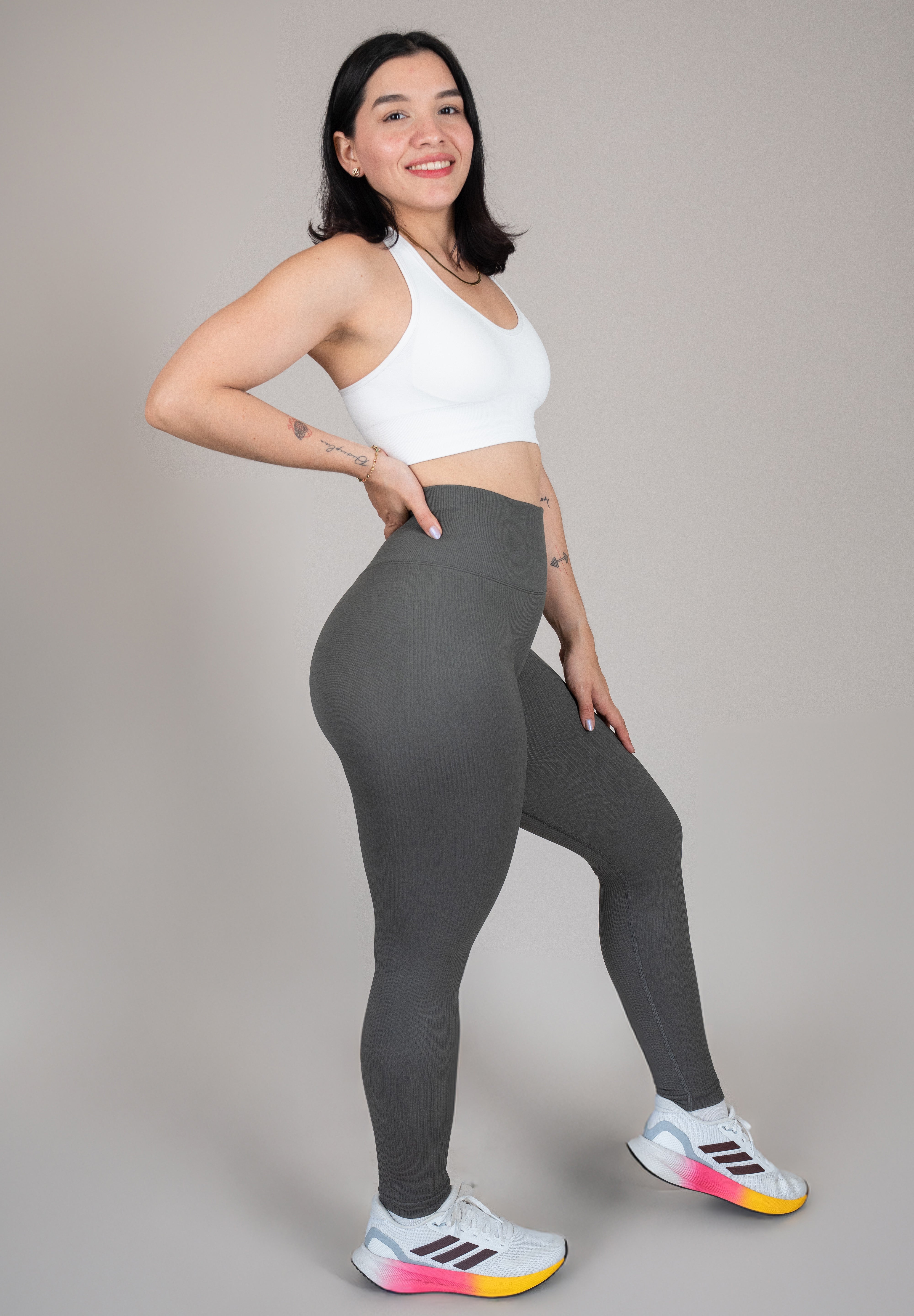 Legging rib plomo