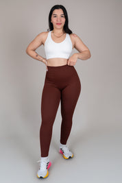 Legging rib chocolate