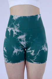 Short tiedye verde blanco