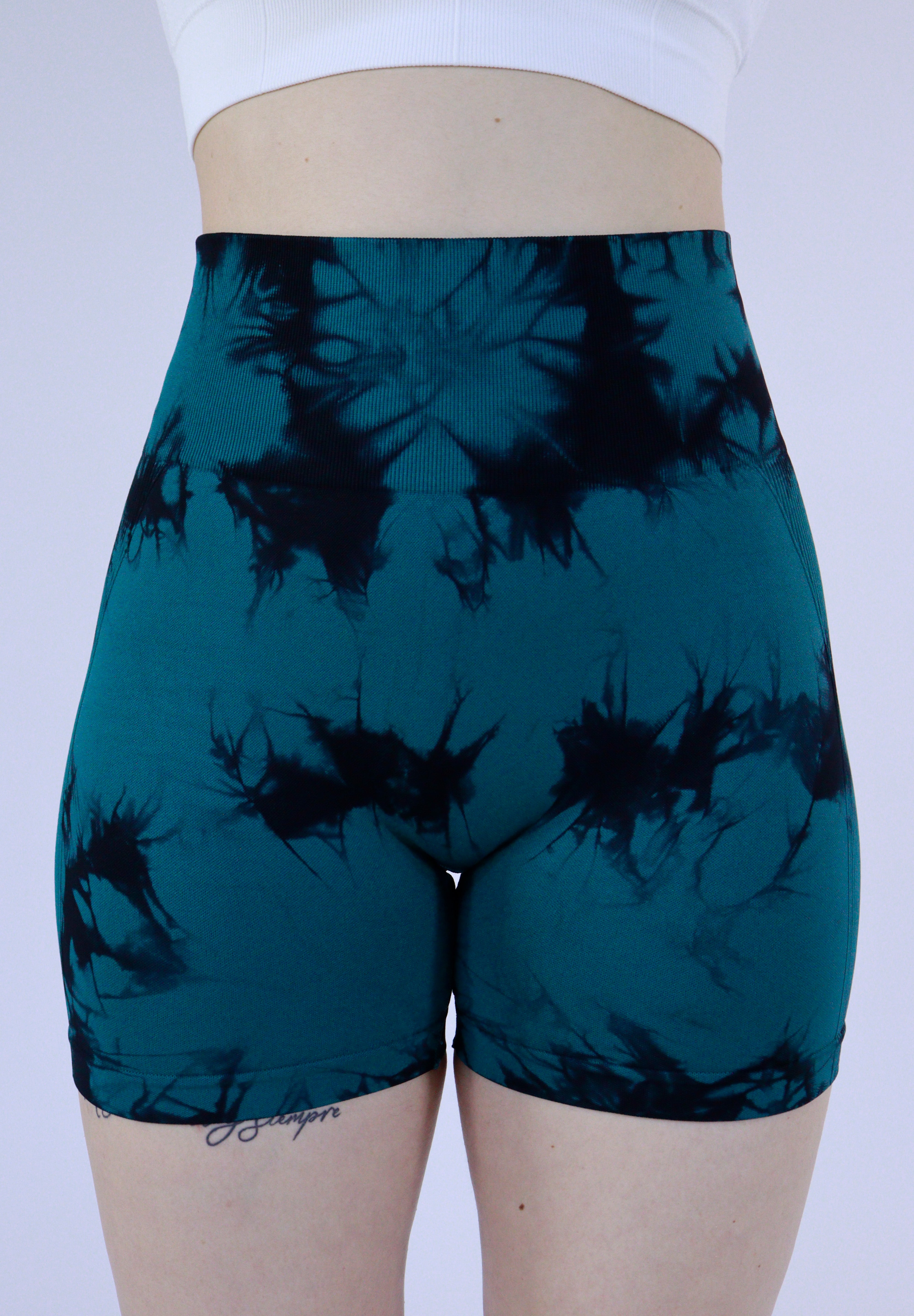 Short tiedye verde negro