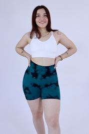 Short tiedye verde negro
