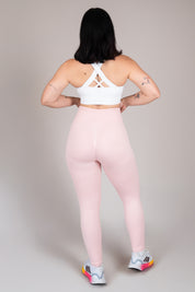 Legging rib rosado