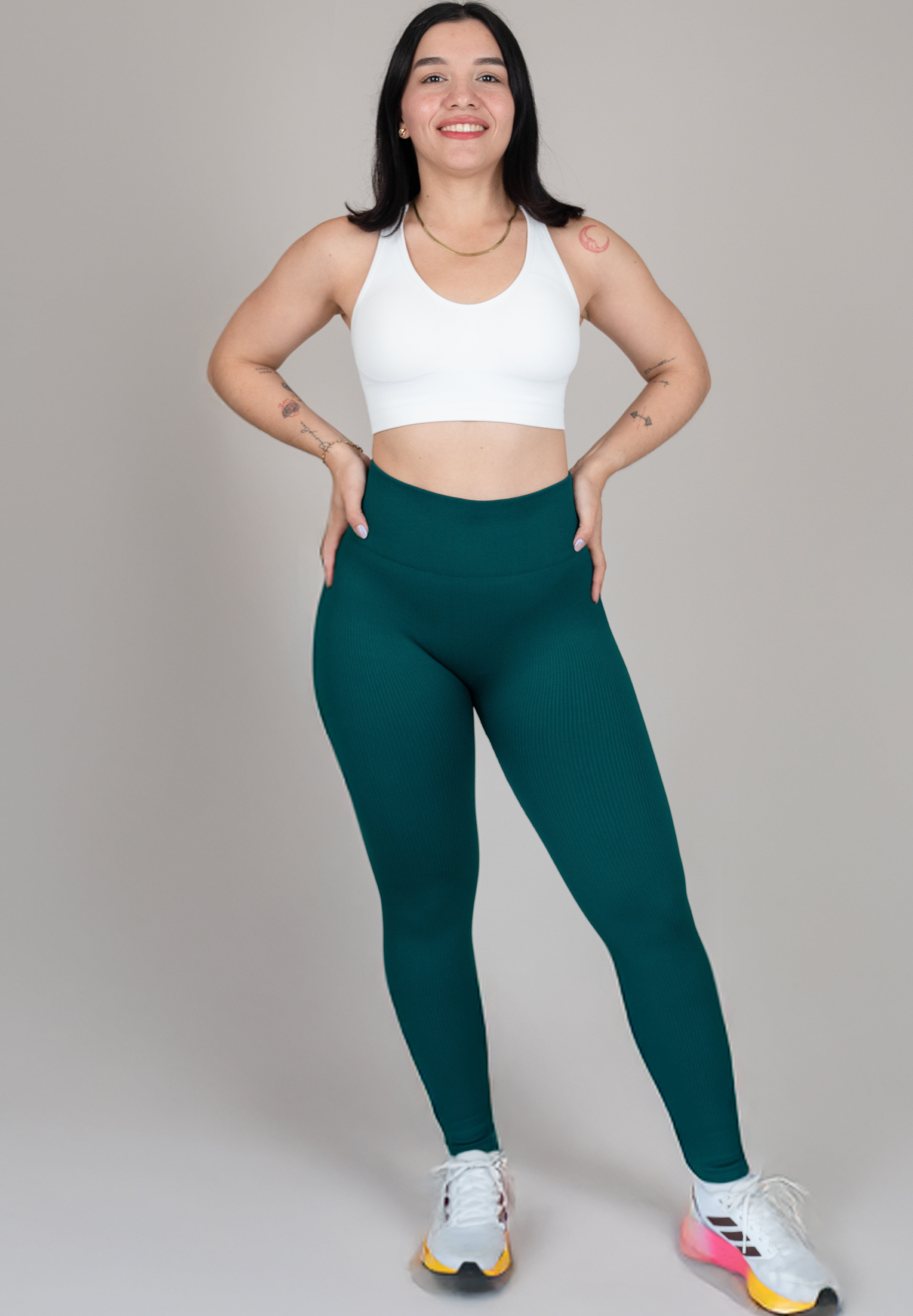 Legging rib verde