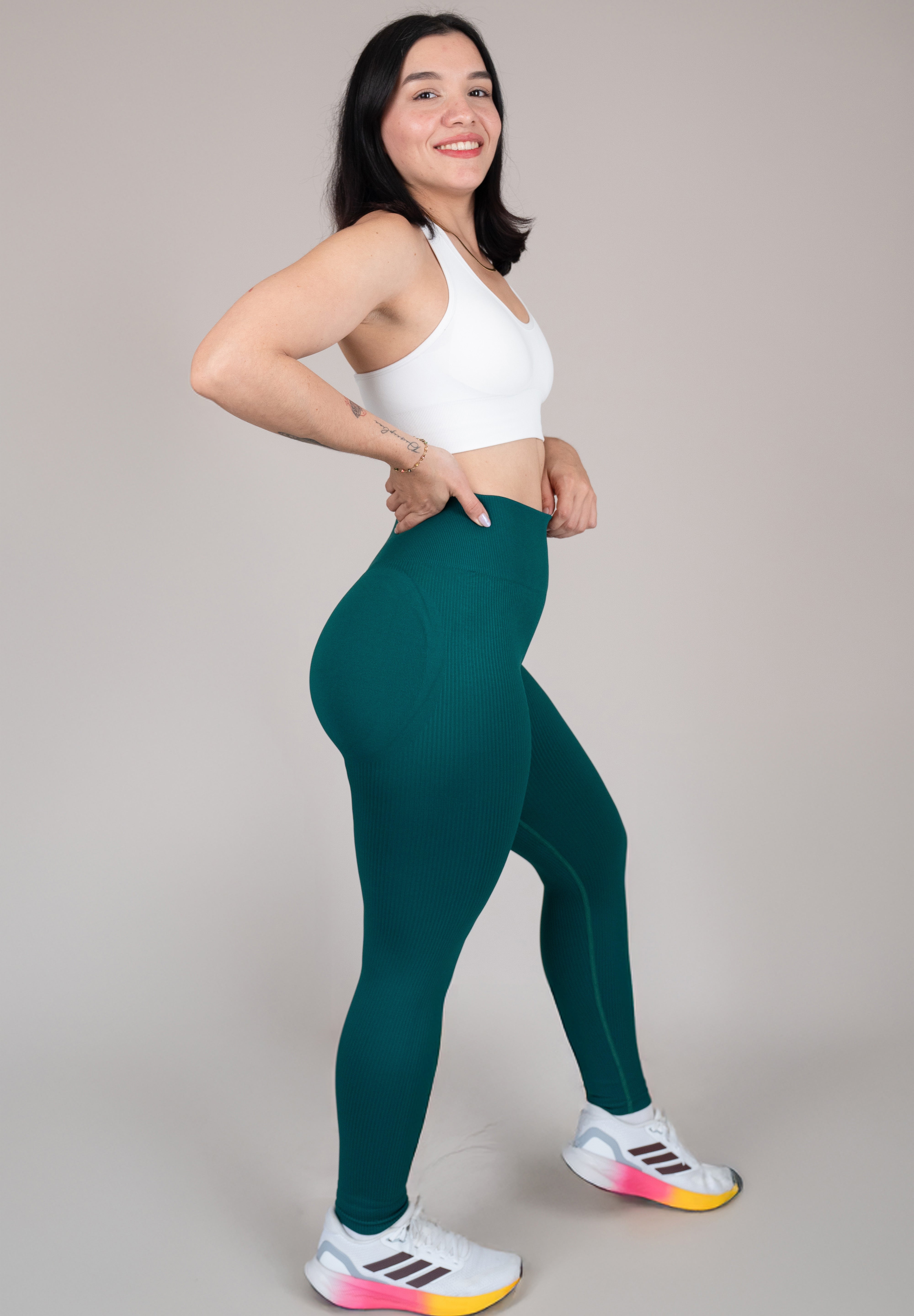 Legging rib verde