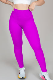 Legging rib fucsia