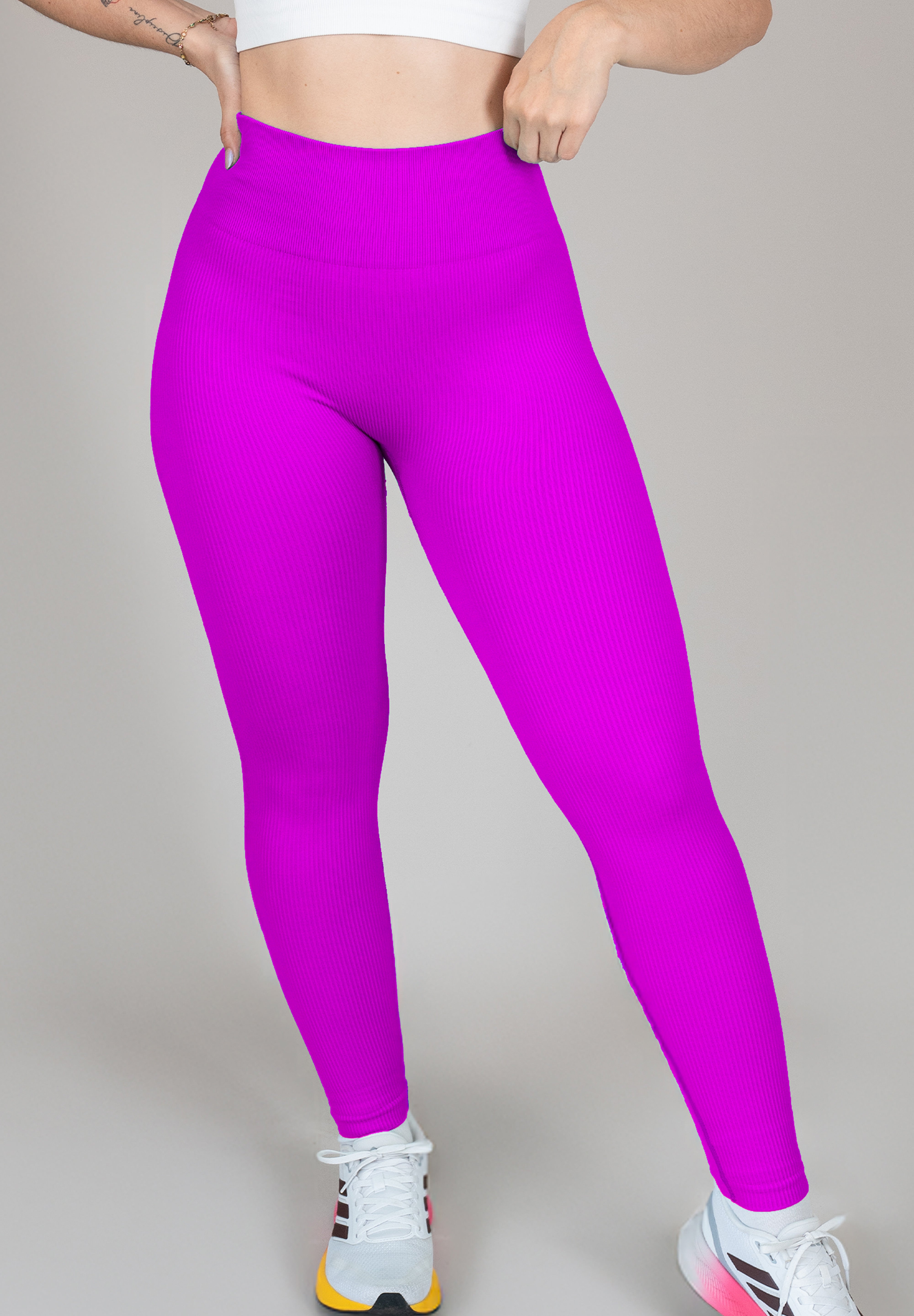 Legging rib fucsia