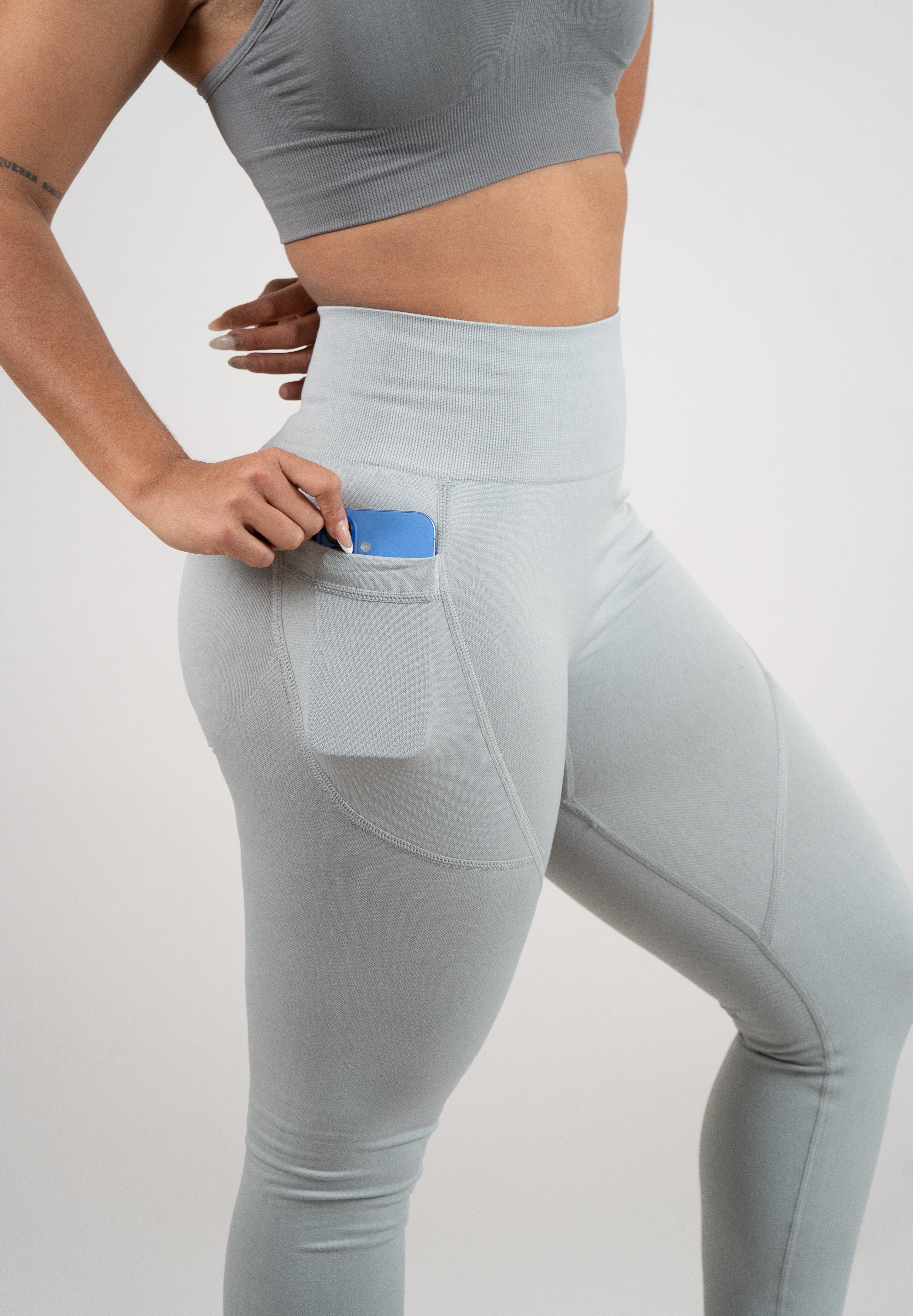 Legging Pocket plata