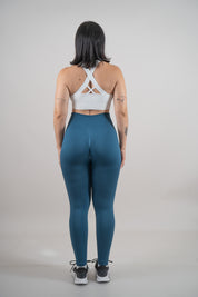 Legging rib cobalto