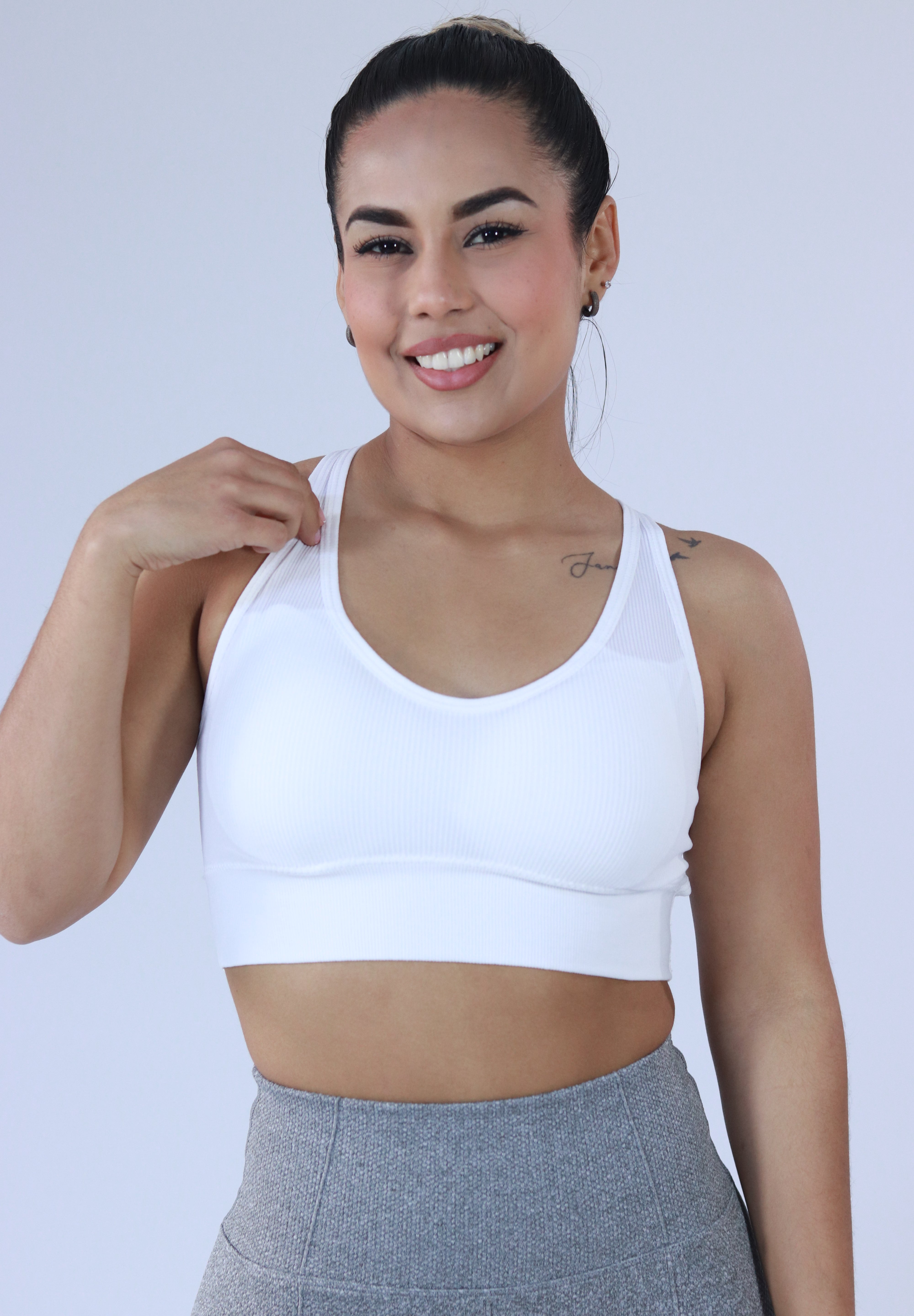 Top agata blanco