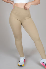 Legging rib beige