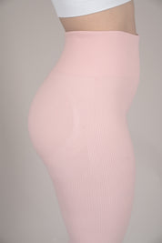 Legging rib rosado