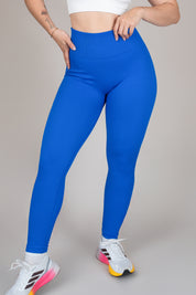 Legging rib azul