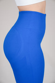 Legging rib azul