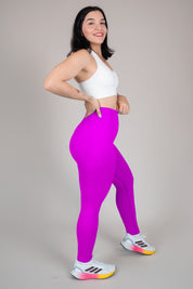 Legging rib fucsia