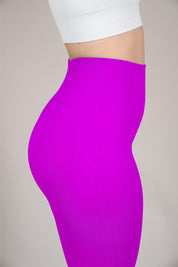 Legging rib fucsia