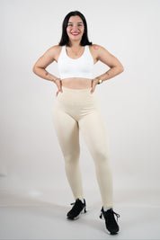 Legging rib crema