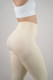 Legging rib crema