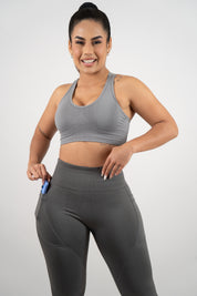 Legging Pocket plomo